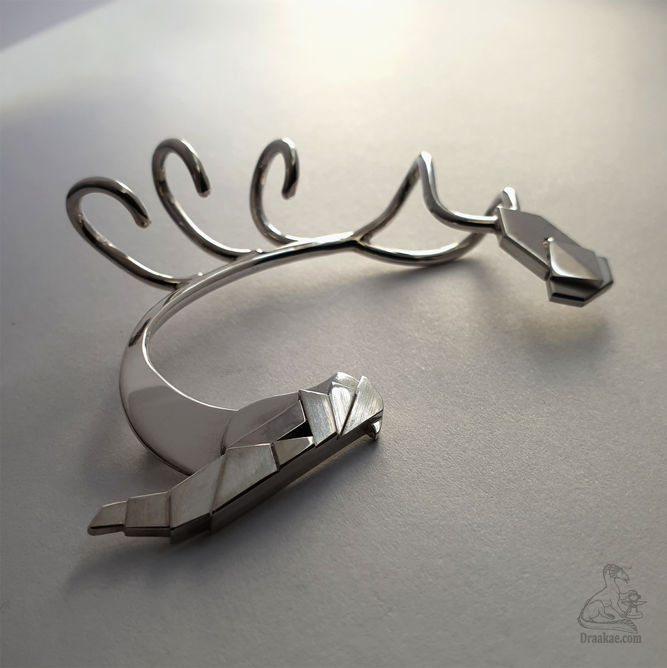 ear cuff, 925 silver